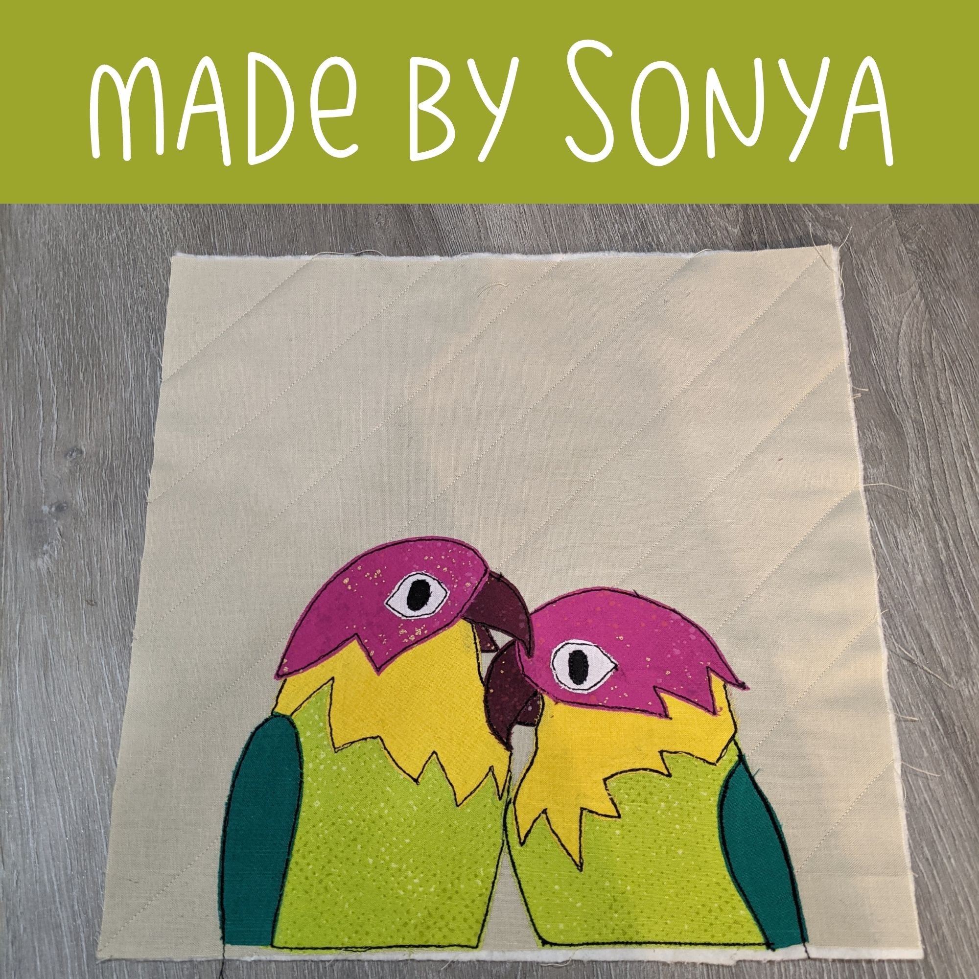 Lovebirds Applique Pattern