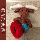 Walter the Water Buffalo Crochet Amigurumi Pattern
