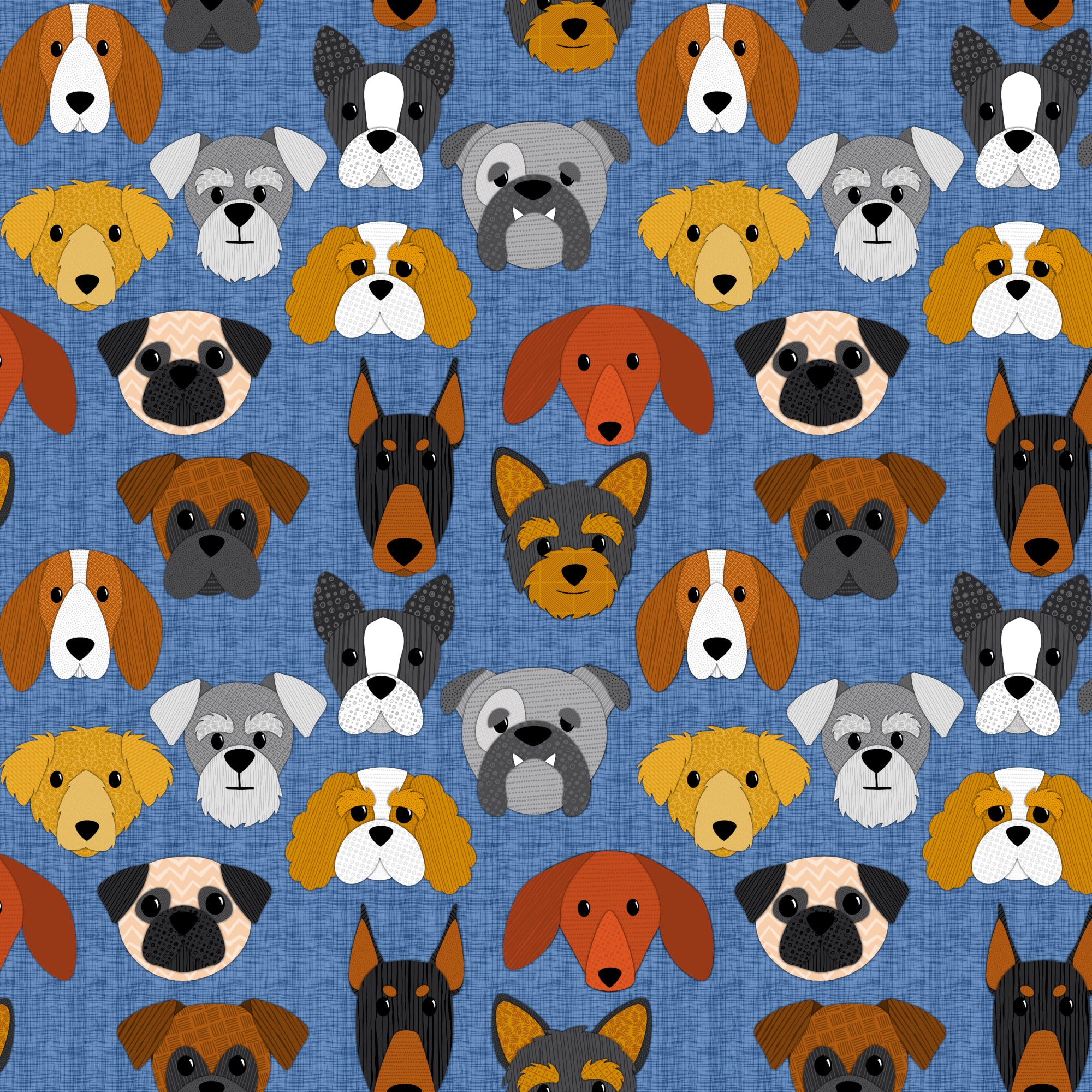 Good Dog - Puddle and Grass - Fabric Collection