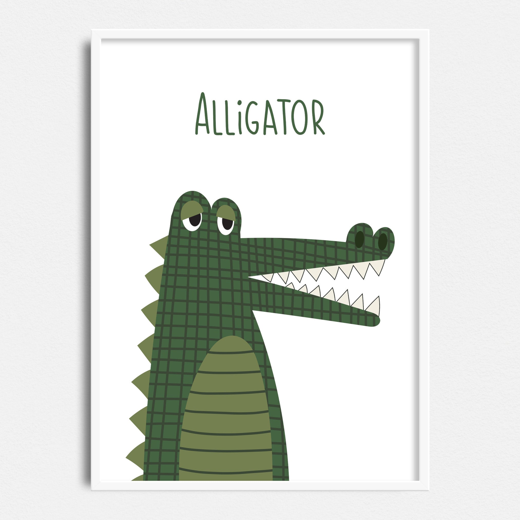 ABCD Collection - Printable Wall Art Bundle - Alligator, Bear, Cat, Dog