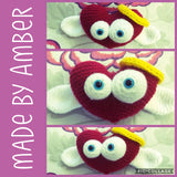 Cupid Heart Amigurumi Crochet Pattern
