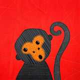 Silas the Spider Monkey Applique Pattern