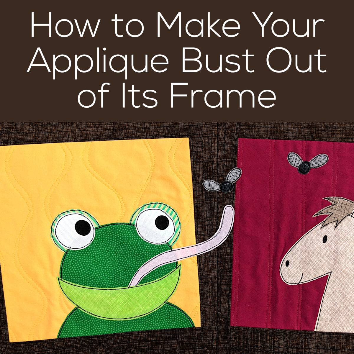 Frasier Frog Applique Pattern
