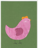 Chickens embroidery pattern