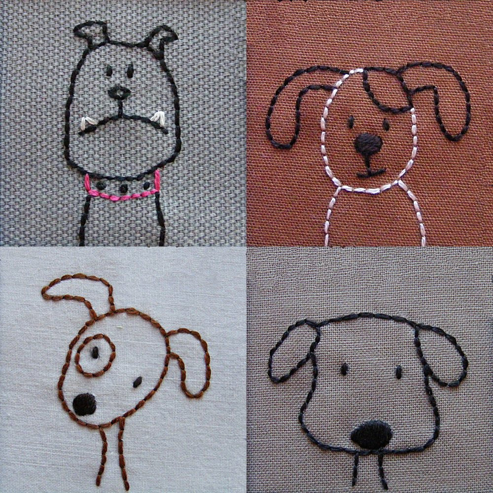 Dog embroidery deals