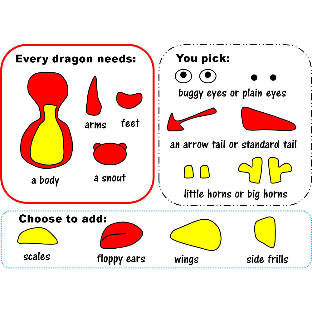 Mix & Match Dragon Crochet Amigurumi Pattern
