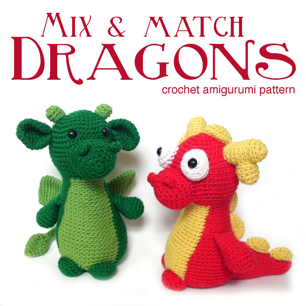 Mix & Match Dragon Crochet Amigurumi Pattern