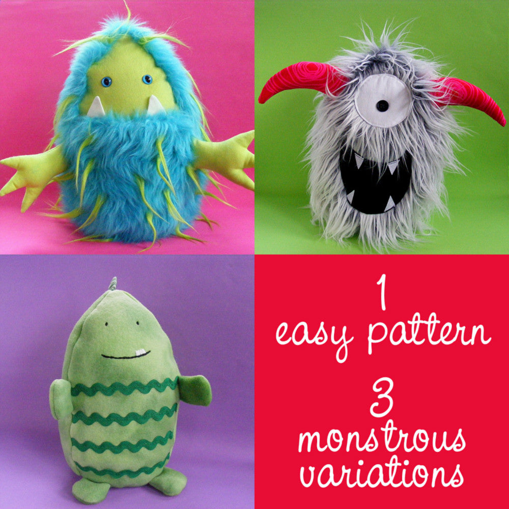 Eggheads - Monster softie pattern