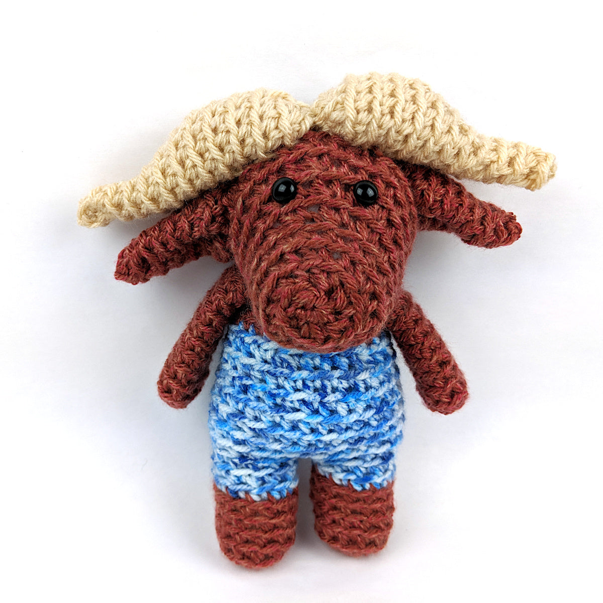 Walter the Water Buffalo Crochet Amigurumi Pattern