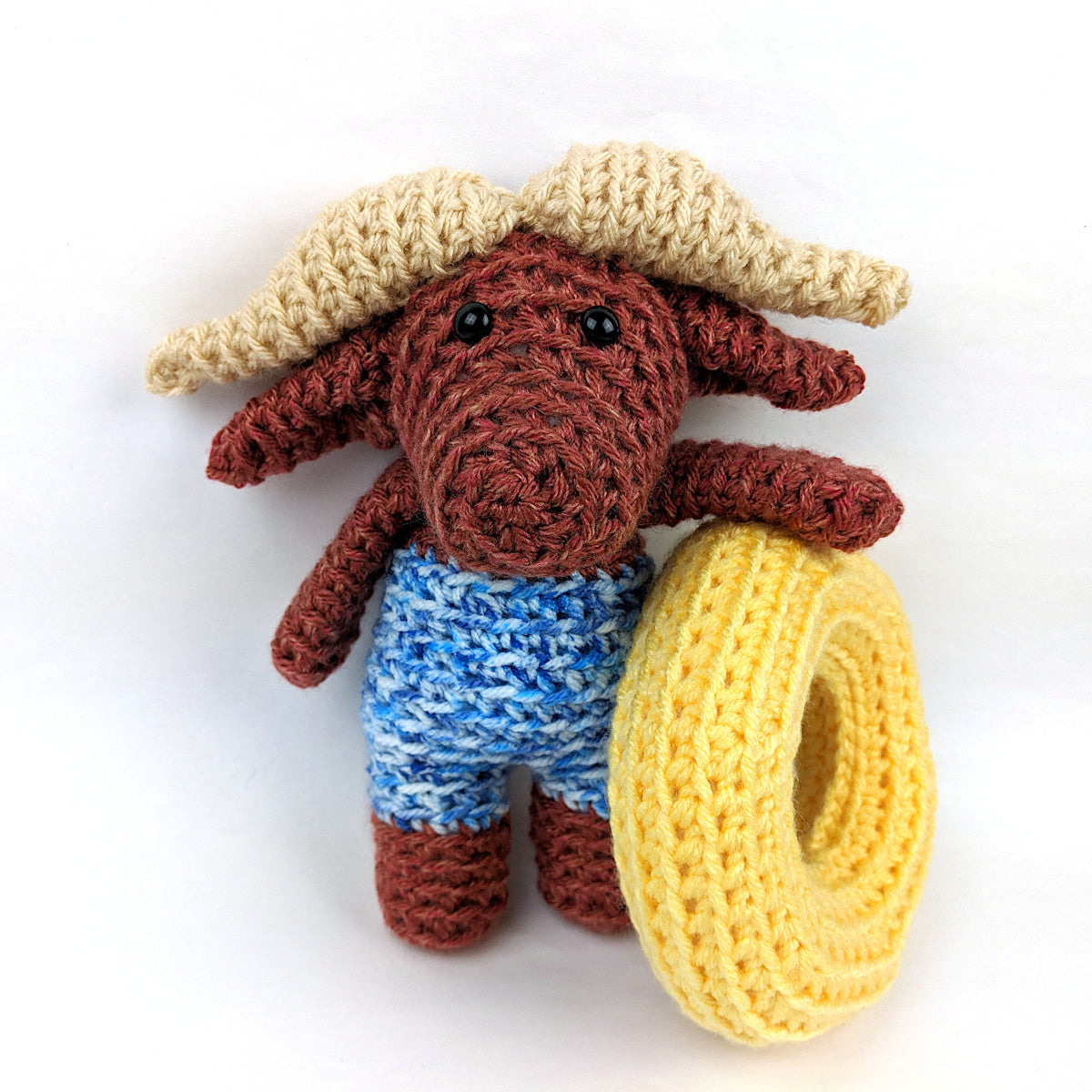 Walter the Water Buffalo Crochet Amigurumi Pattern