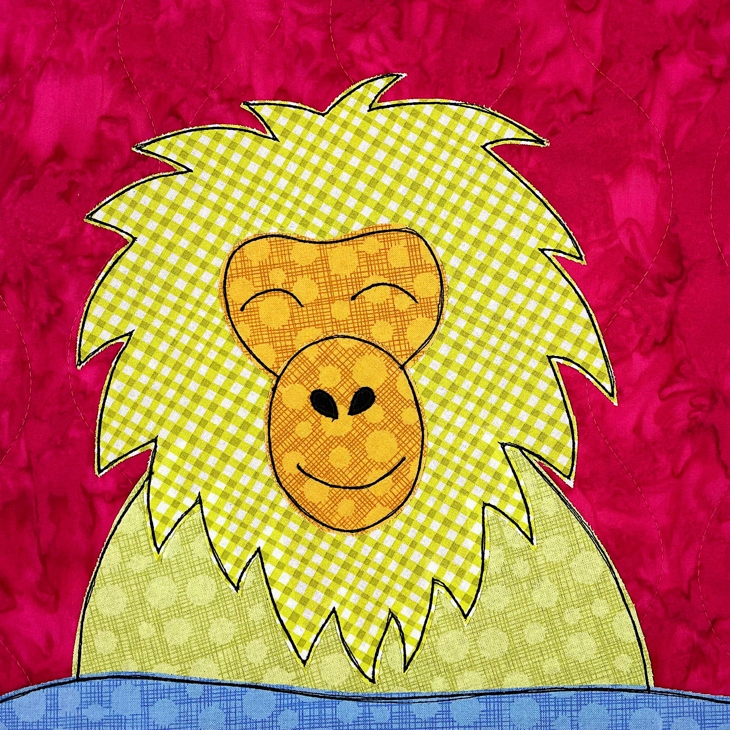 Shinji the Snow Monkey Applique Pattern