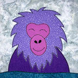 Shinji the Snow Monkey Applique Pattern