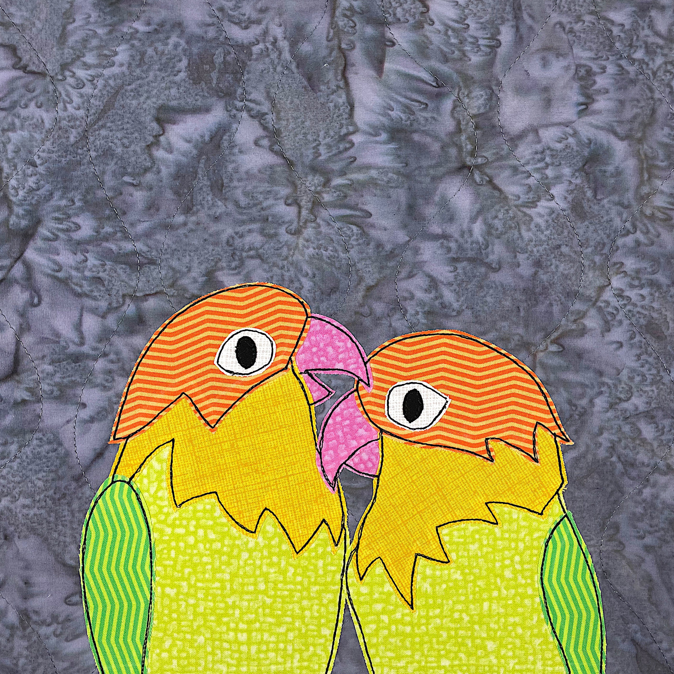 Lovebirds Applique Pattern