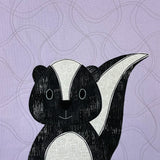 Scarlett Skunk Applique Pattern