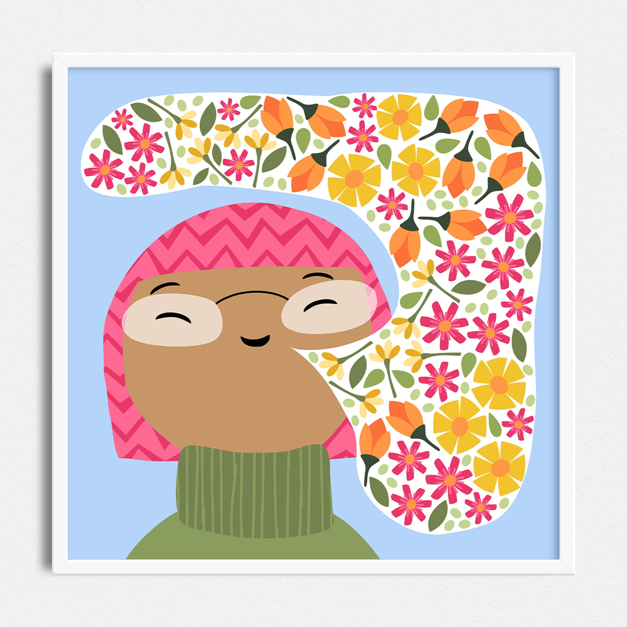 She Speaks Fluent Flower - printable art