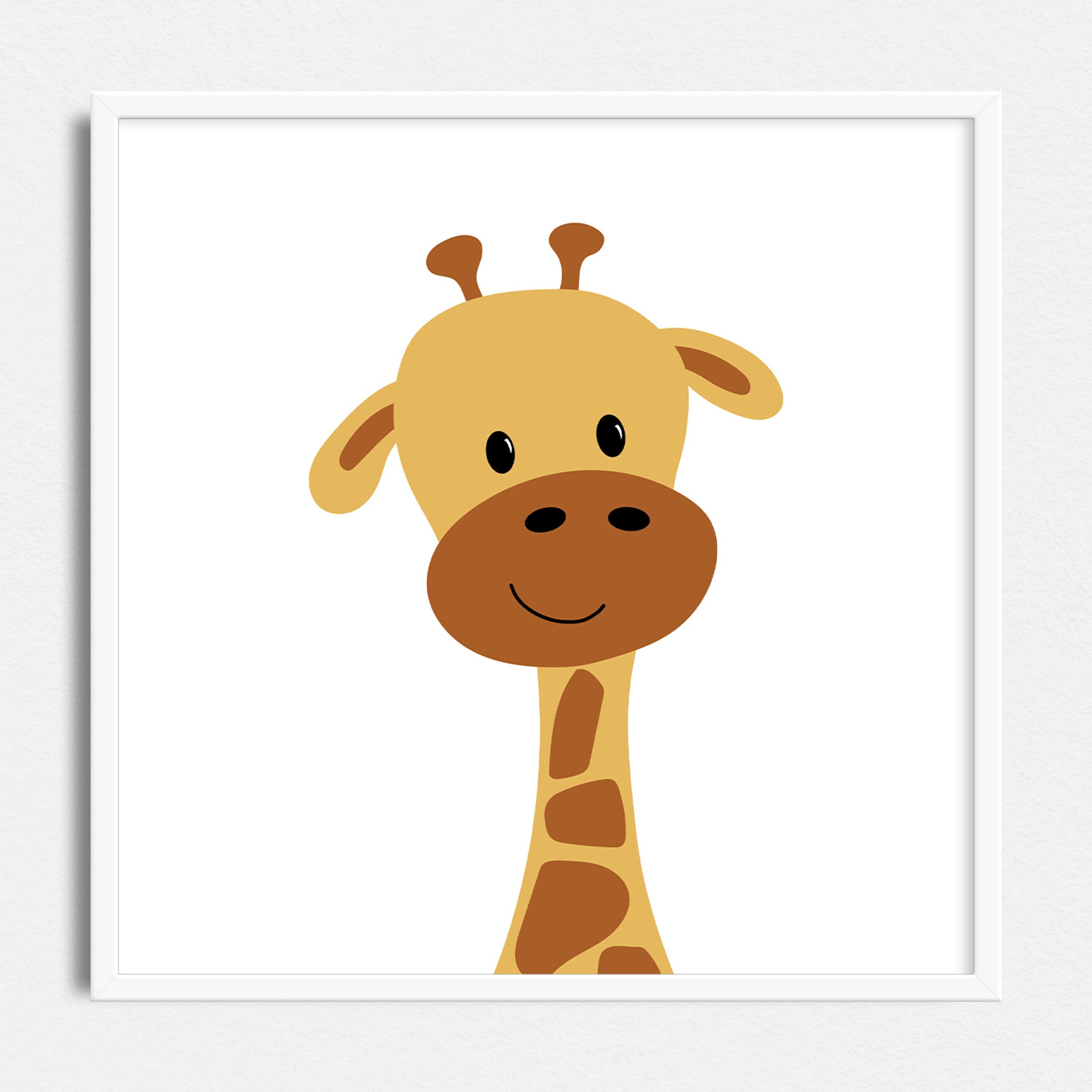 giraffe head cartoon