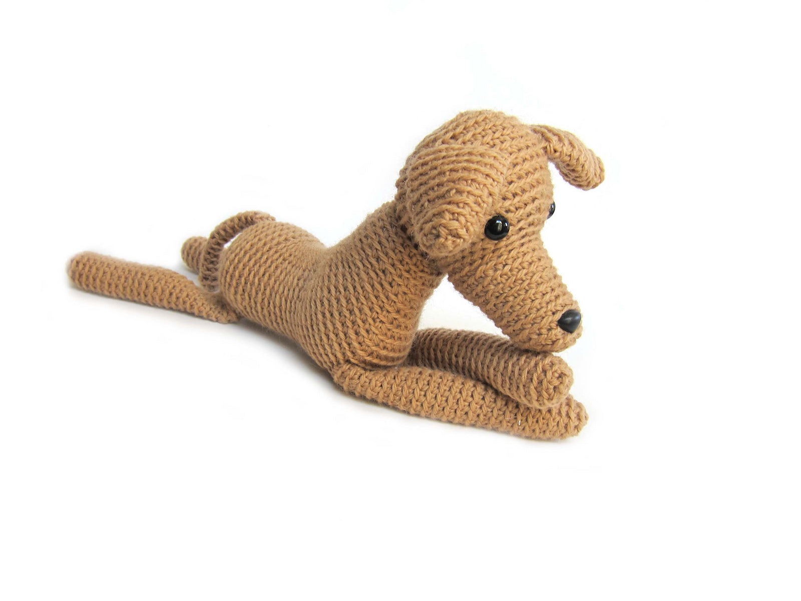 Gabrielle the Greyhound Crochet Amigurumi Pattern