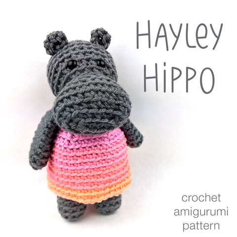 Hayley Hippo Crochet Amigurumi Pattern