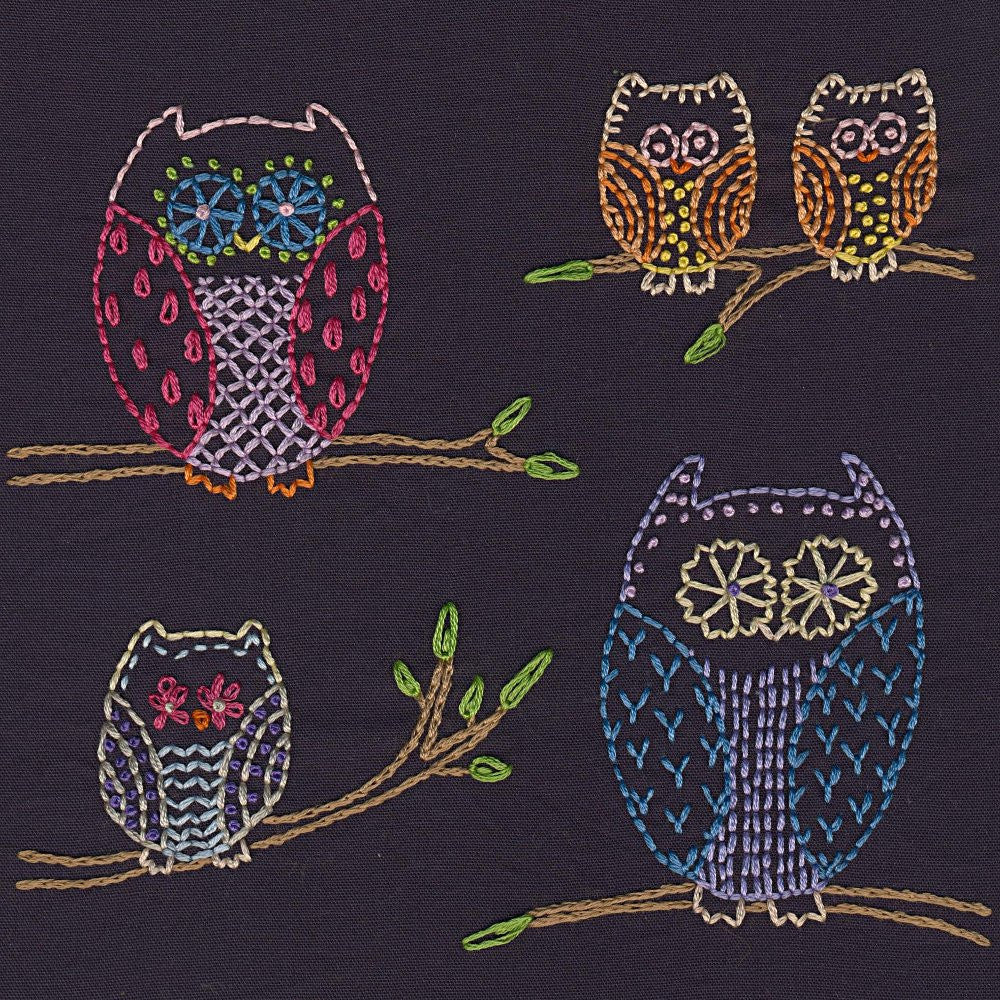 Night Owls embroidery pattern