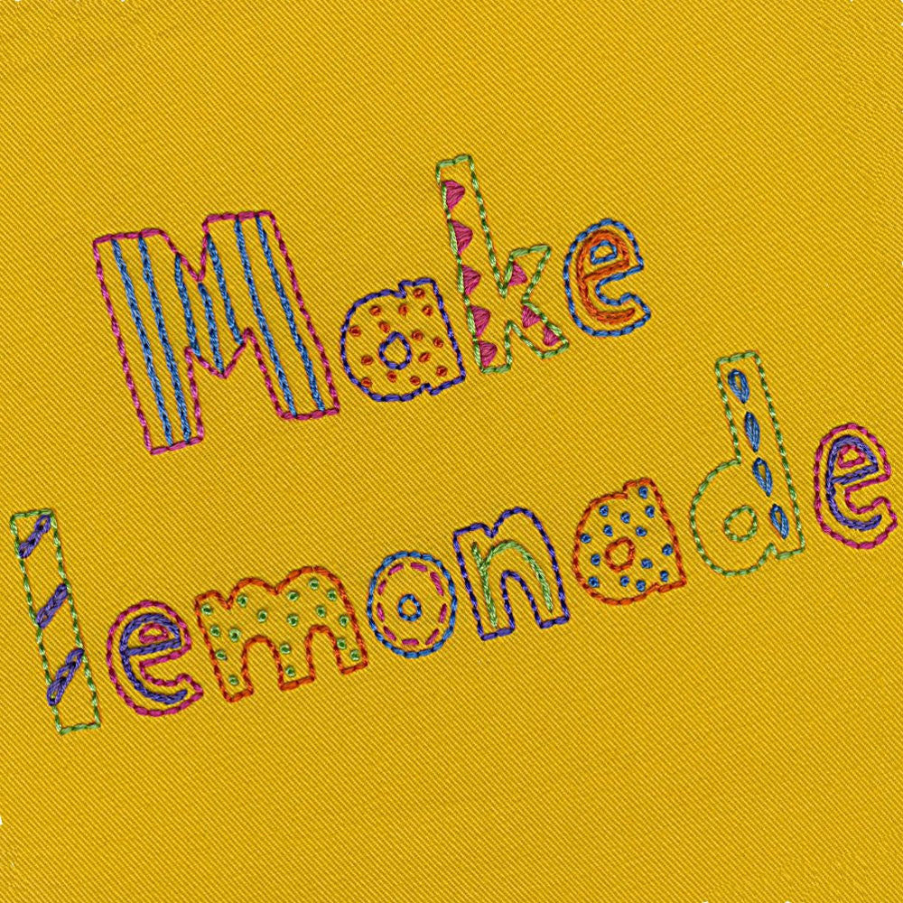 Lemonade Stand ABC embroidery pattern