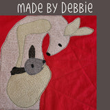 Mama and Baby Kangaroo Applique Pattern