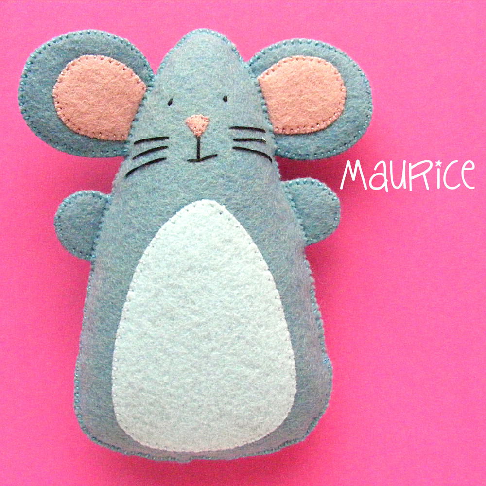 Maurice - Felt Mouse Pattern – Shiny Happy World