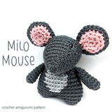 Milo Mouse Crochet Amigurumi Pattern