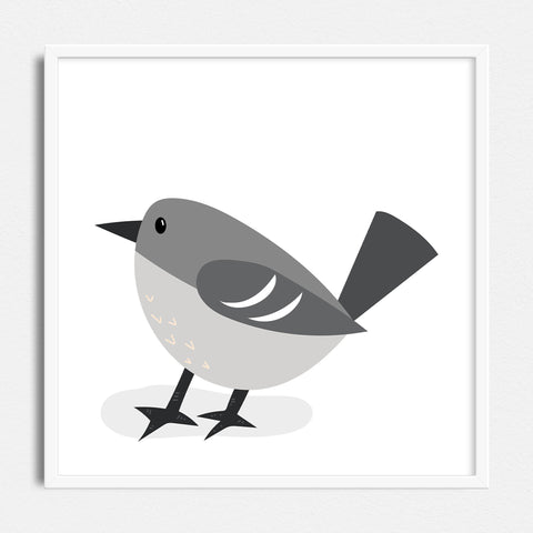 Mockingbird - printable bird art