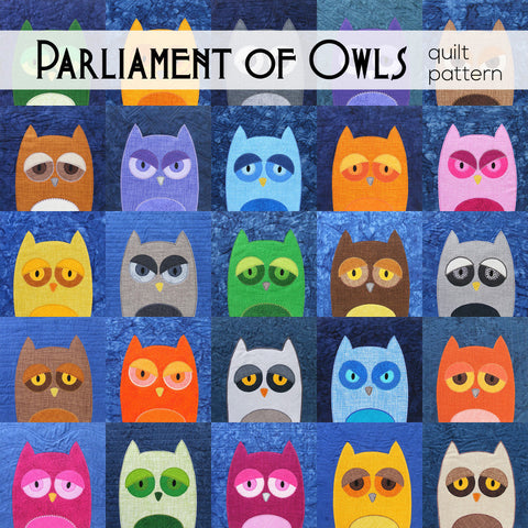 Parliament of Owls Quilt Pattern