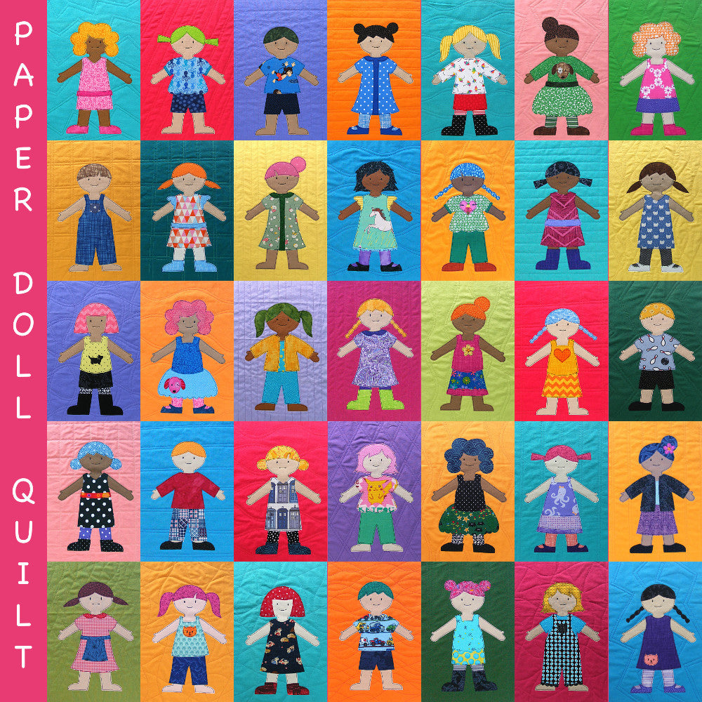 Paper Dolls Quilt Pattern – Shiny Happy World Paper Dolls Quilt Pattern – Shiny Happy World