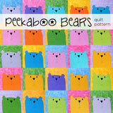 Peekaboo Bear applique quilt pattern