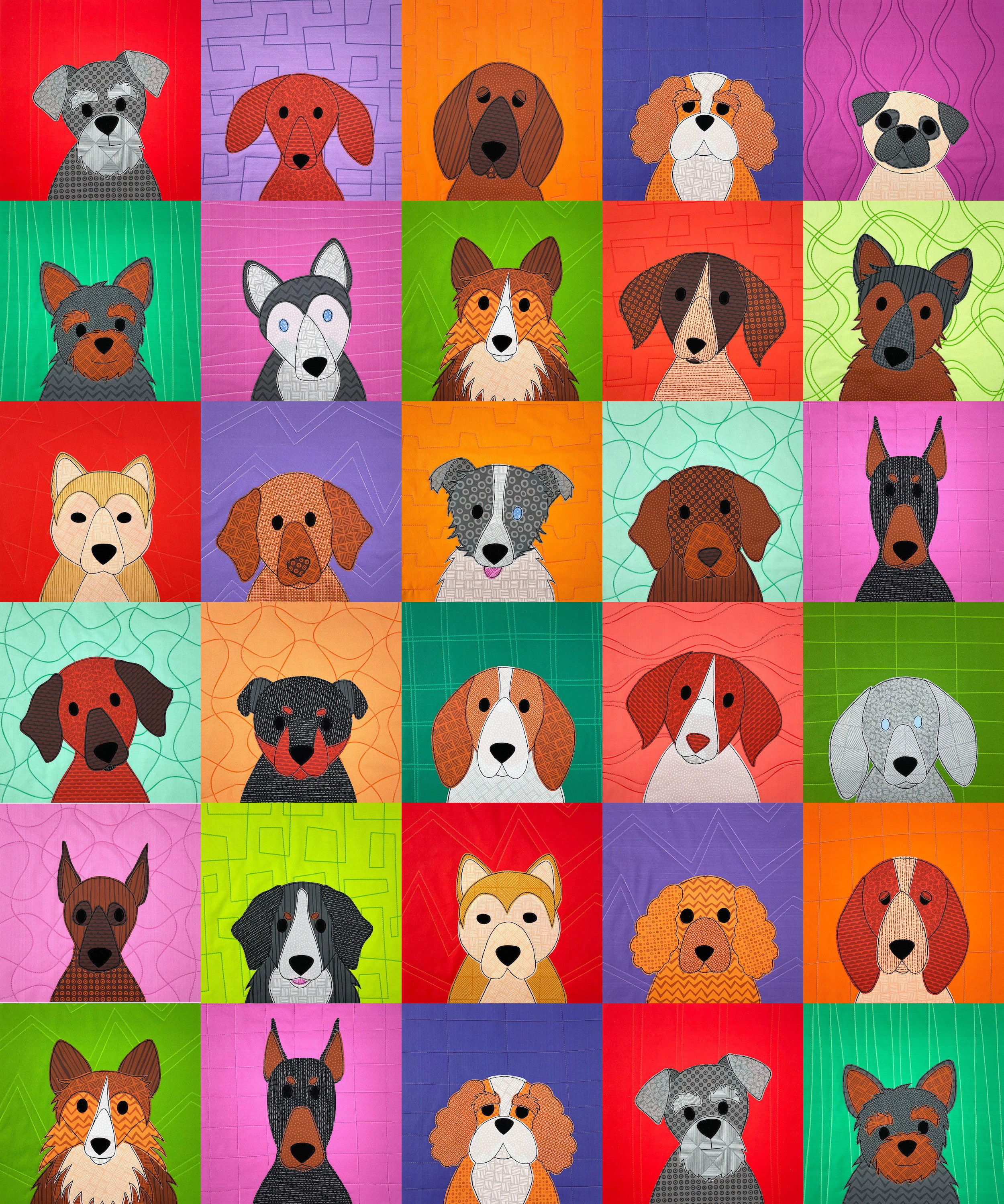 Playful Puppies Quilt Pattern