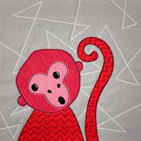 Silas the Spider Monkey Applique Pattern