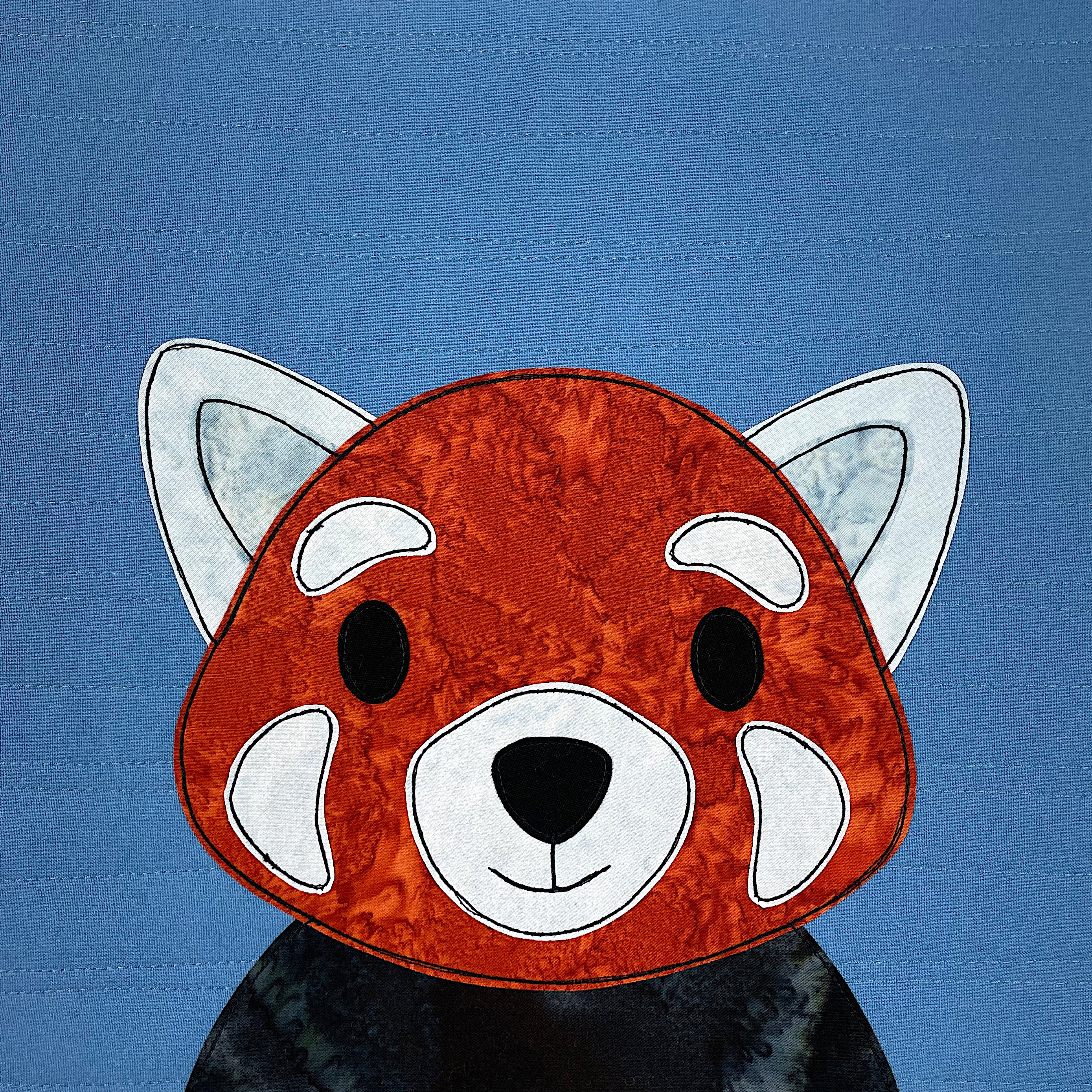 Reena the Red Panda Applique Pattern