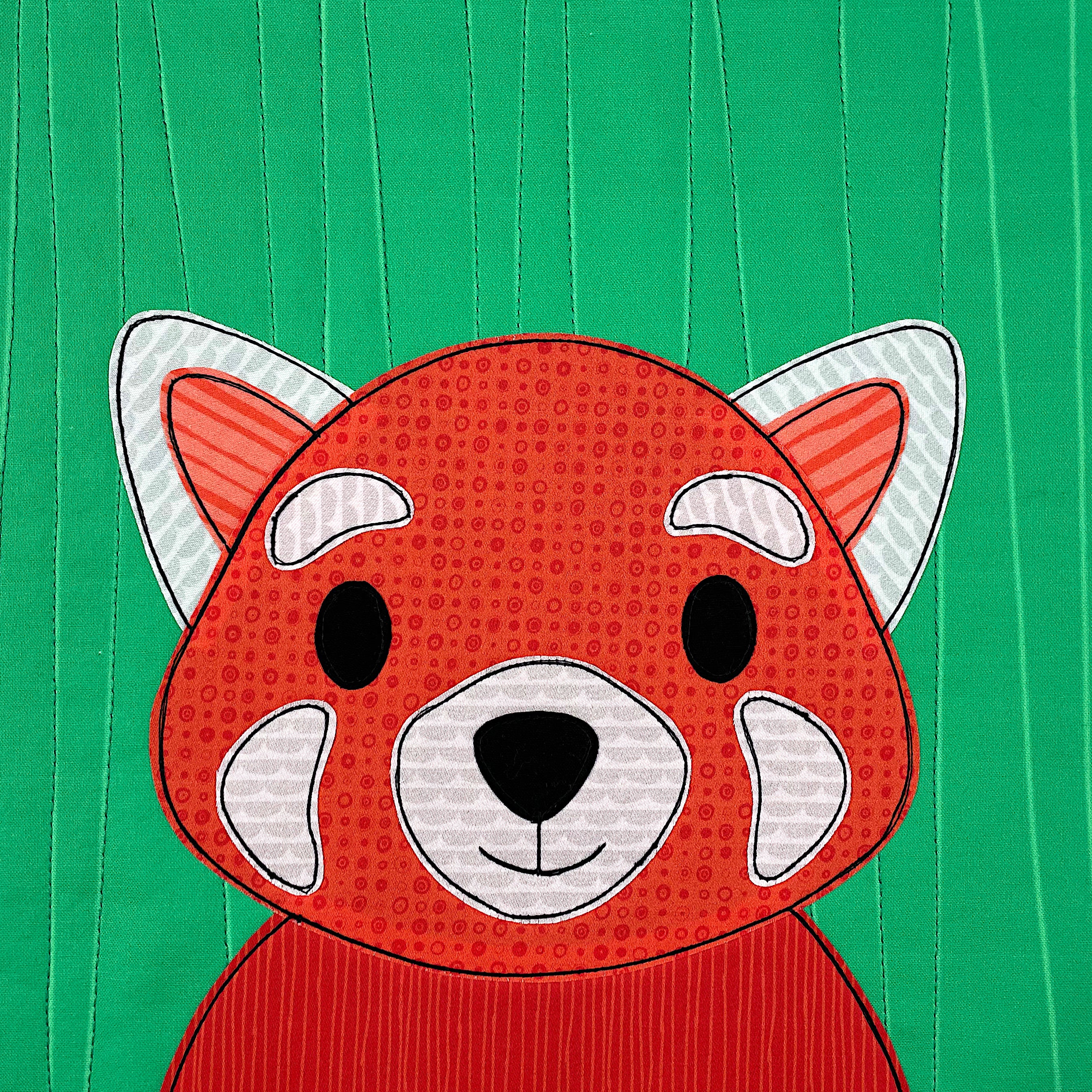 Reena the Red Panda Applique Pattern