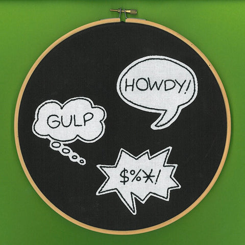 Comic Book ABC Embroidery Pattern