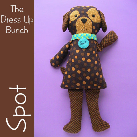 Spot - Dress Up Bunch Puppy Softie Pattern