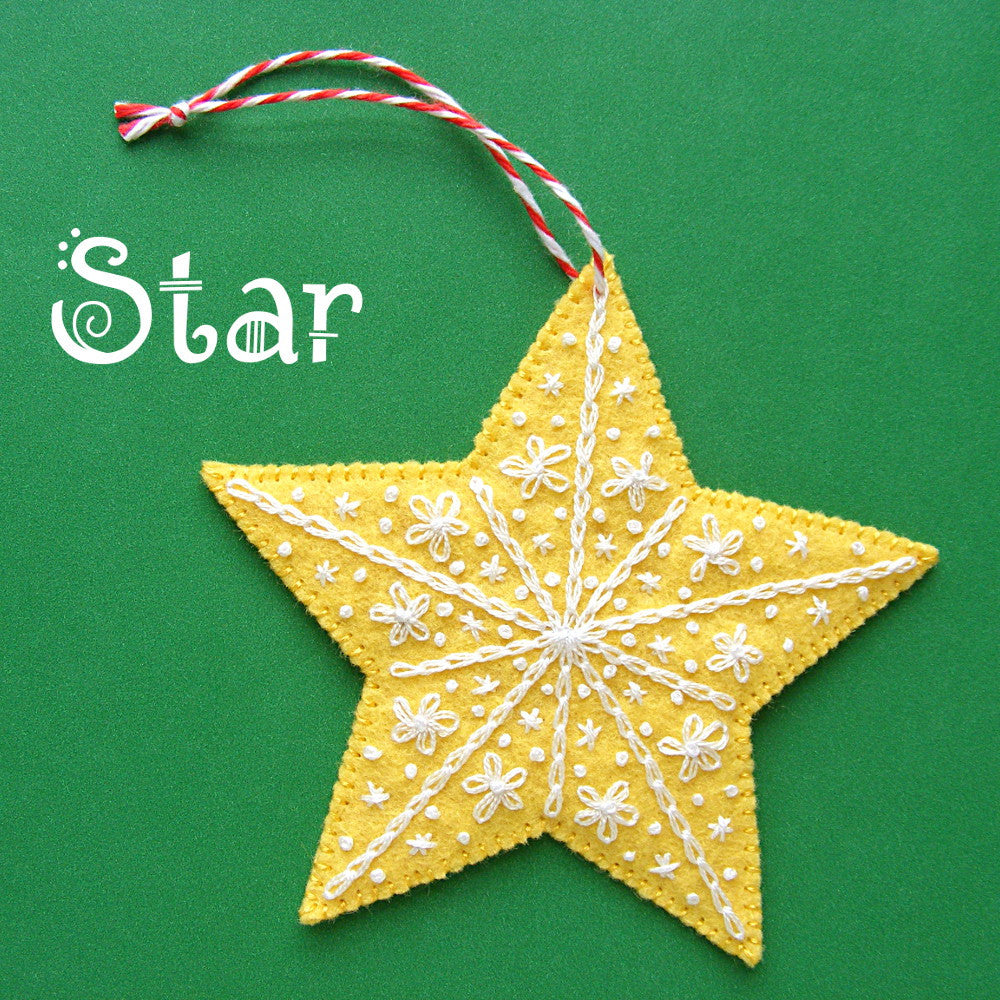 Felt Star Christmas Ornament