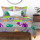 Monster Monster Stripes - cheater quilt fabric
