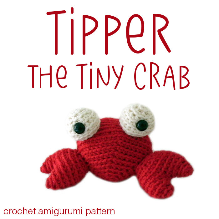 Tipper the Tiny Crab Crochet Amigurumi Pattern