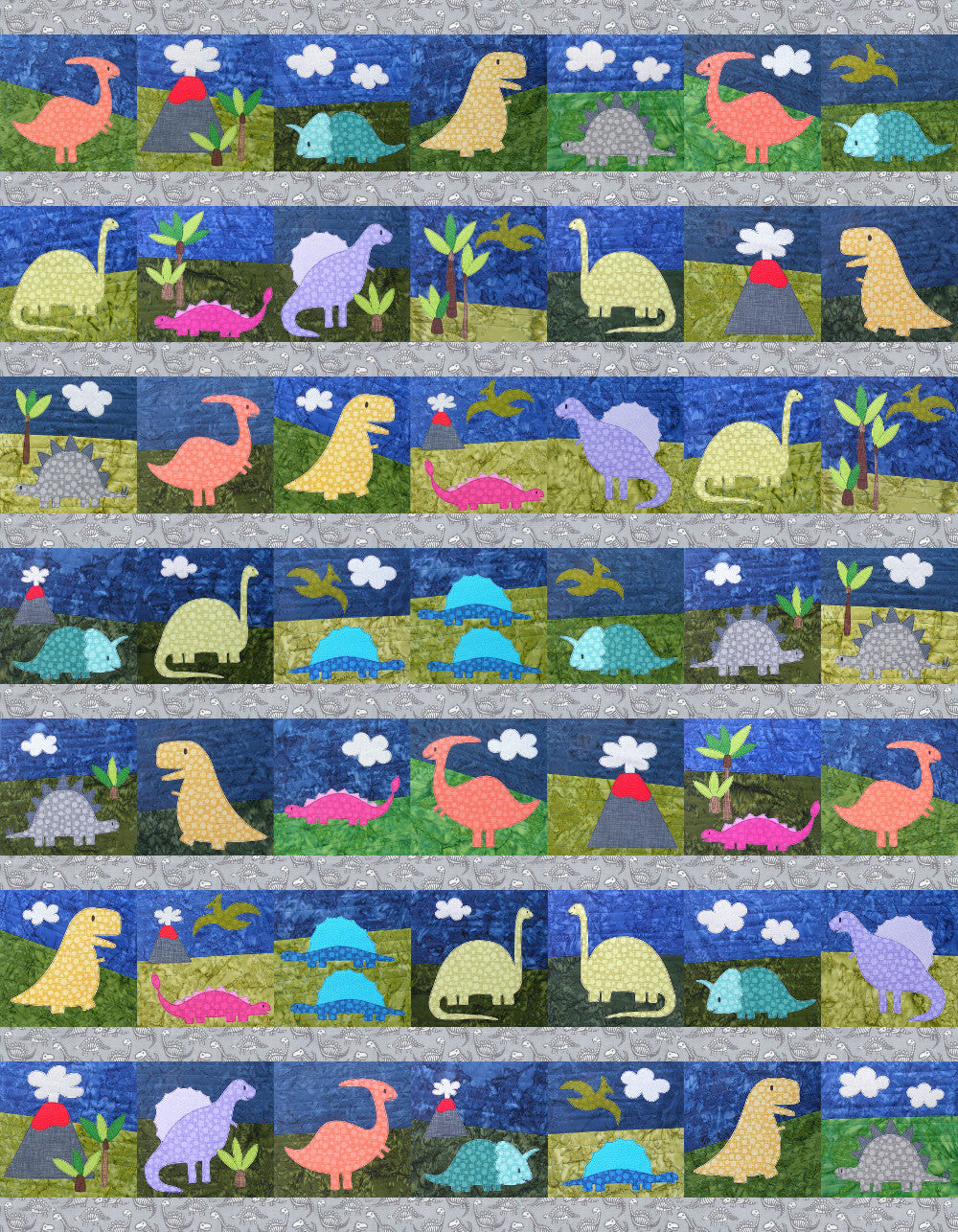Dinosaur Quilt Pattern
