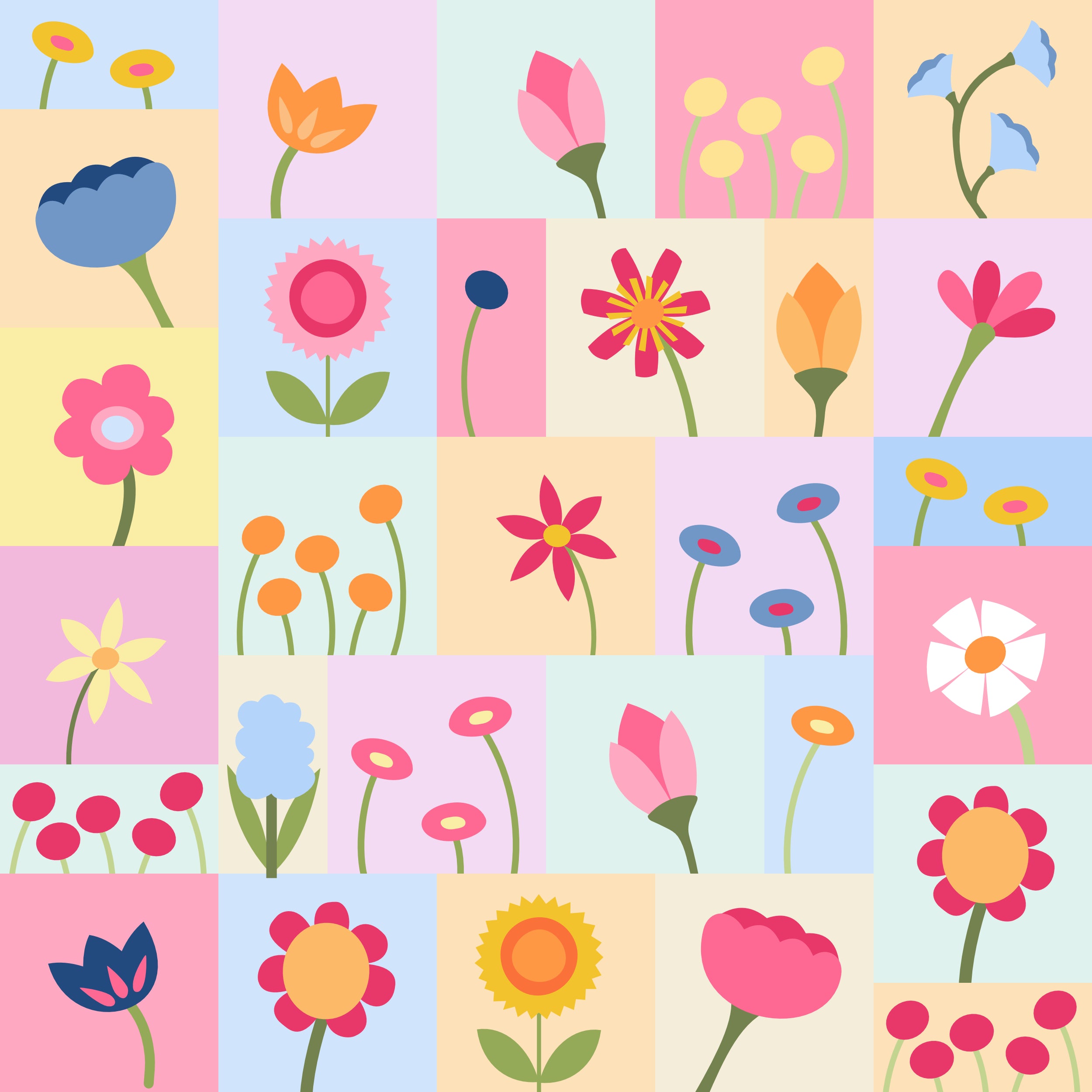 Wild Flowers - applique quilt pattern workshop