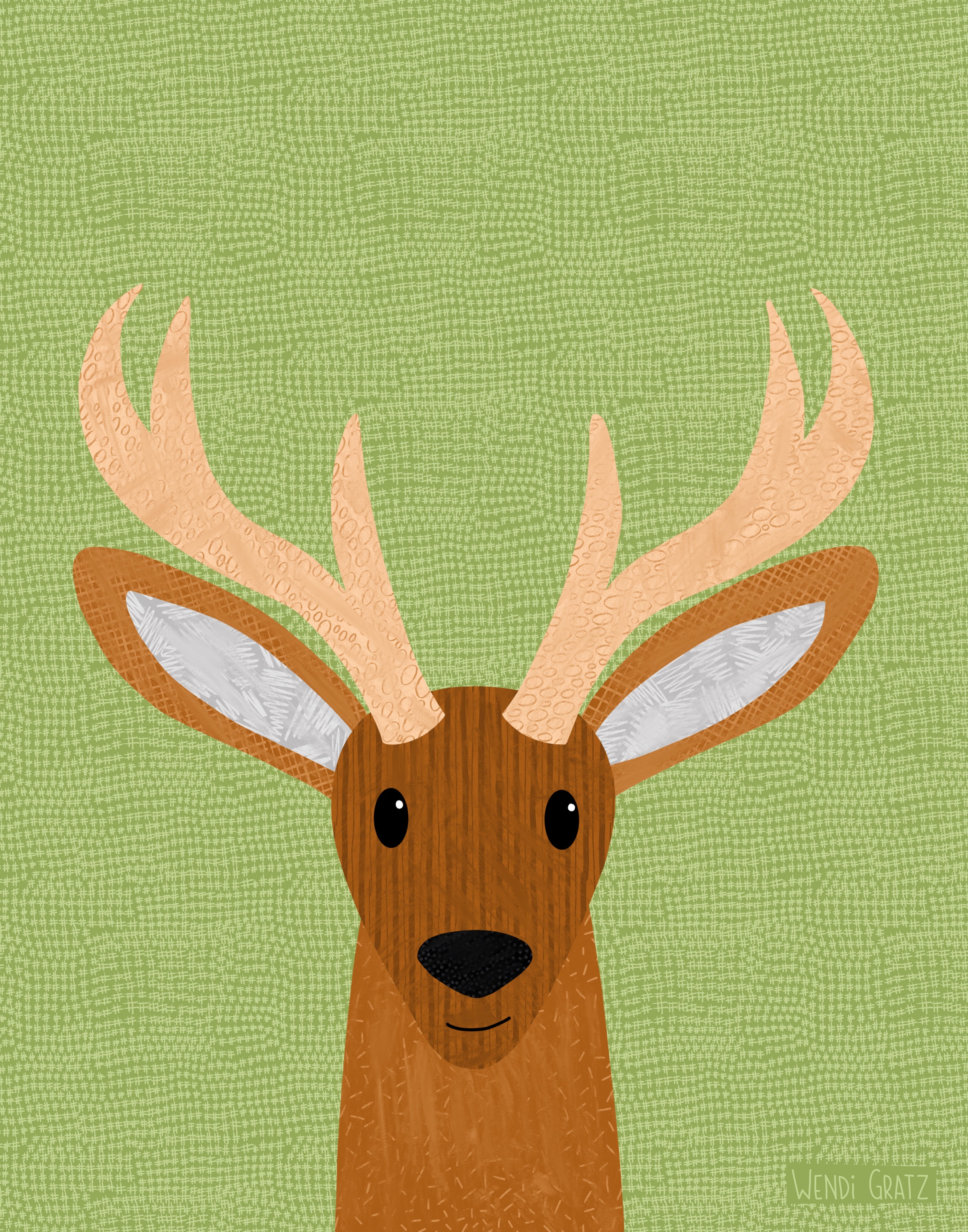 Deer - Art Printables - Painted Style