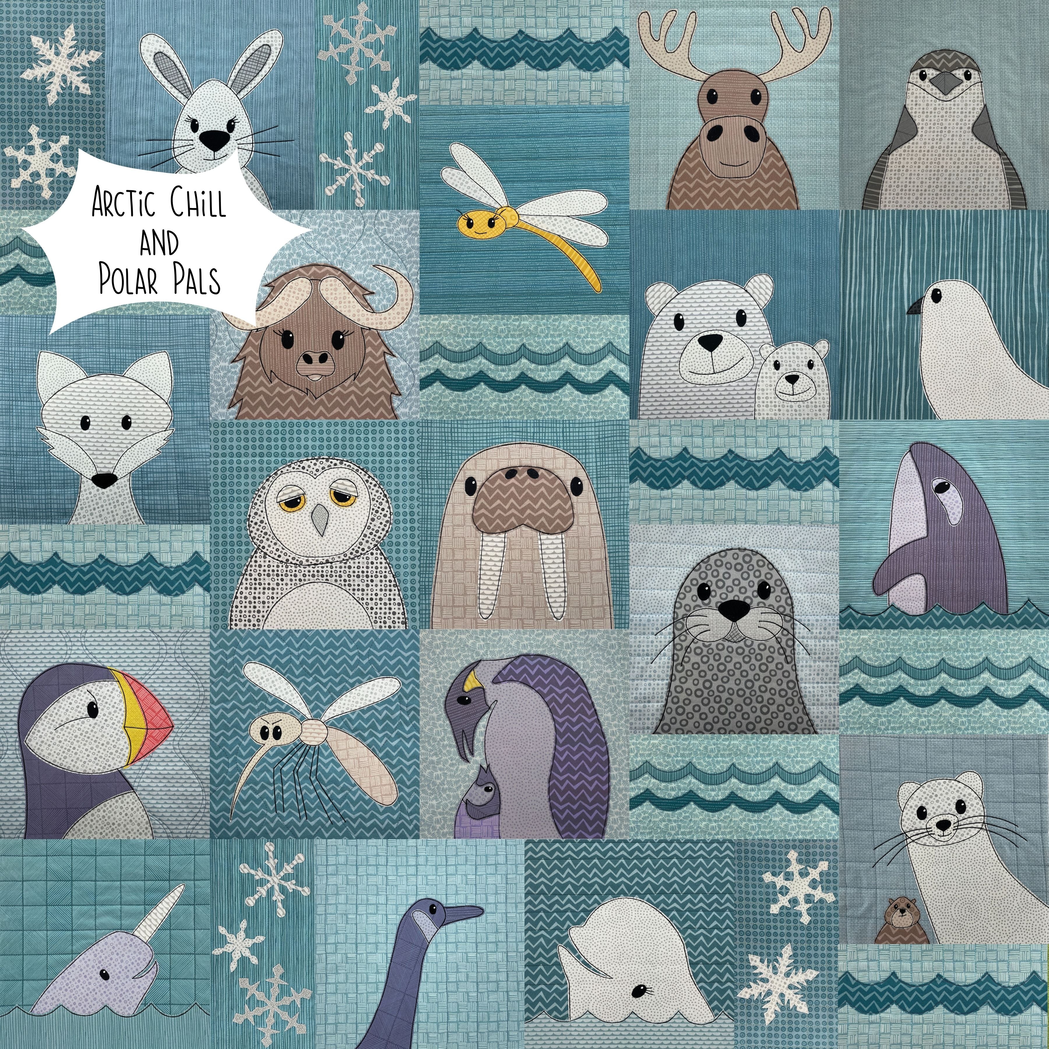 Polar Pals Applique Quilt Pattern Bundle