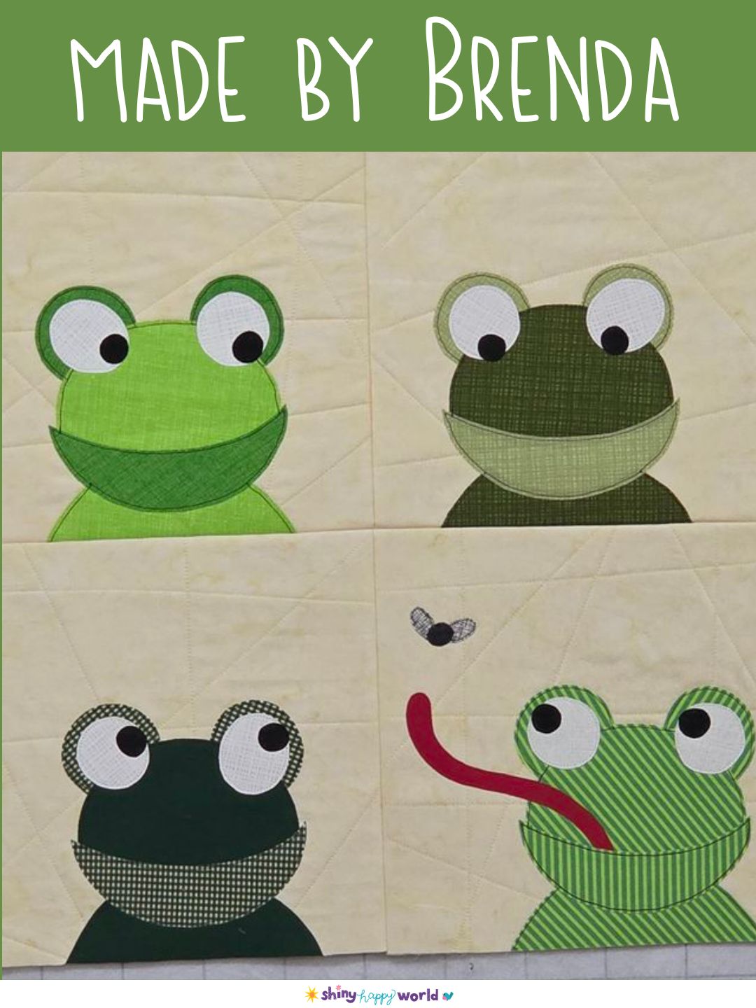 Frasier Frog Applique Pattern