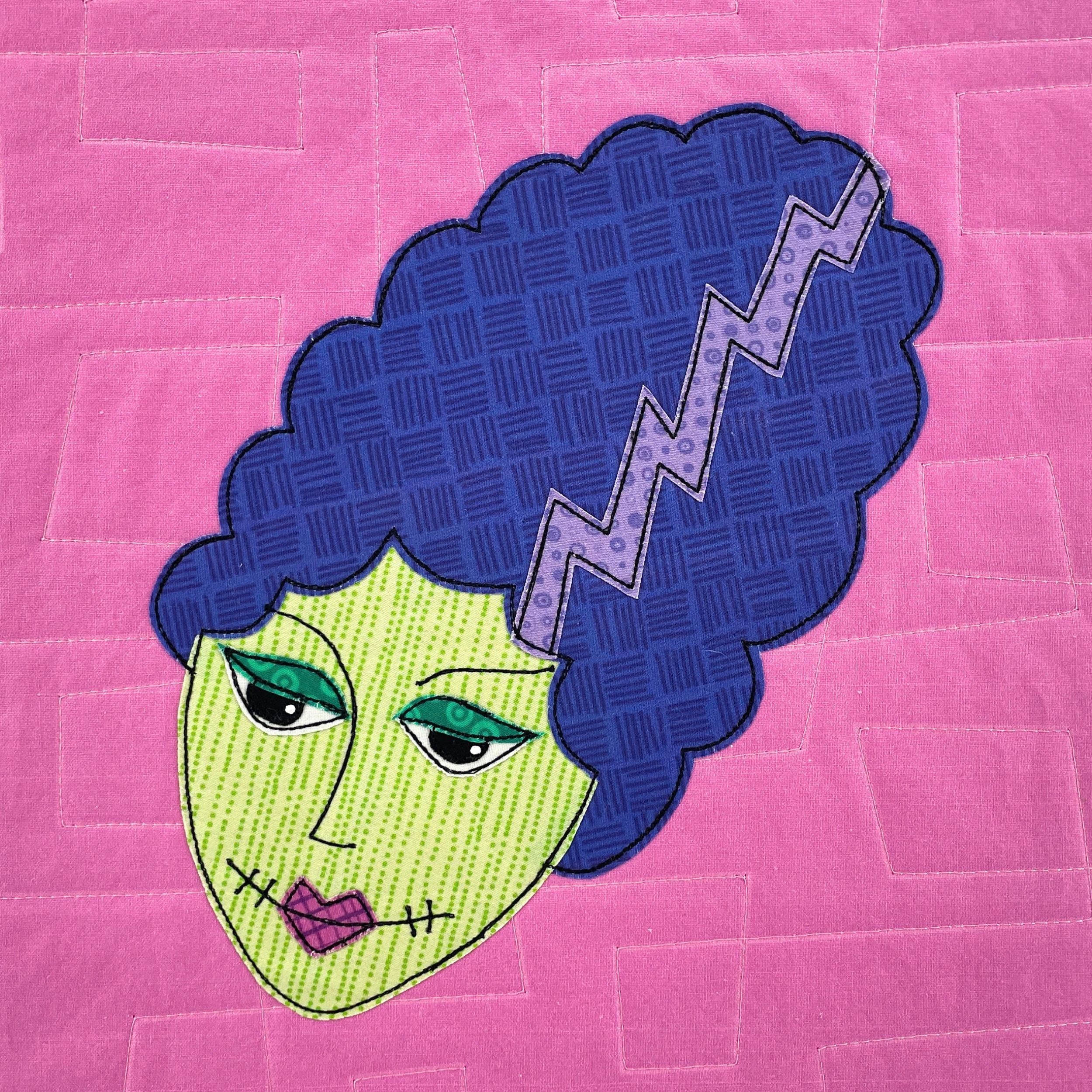 Bride of Frankenstein Applique Quilt Pattern