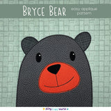 Bryce Bear Applique Pattern