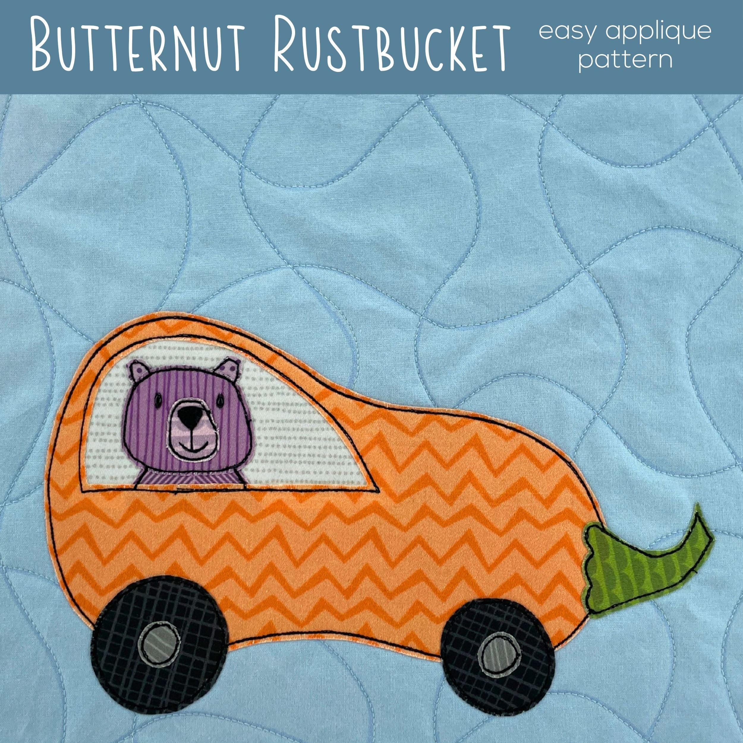 Vegetable Cars Applique Quilt Pattern Bundle