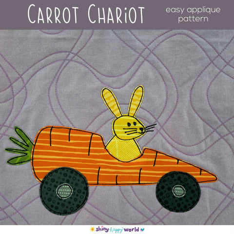 Carrot Chariot Applique Pattern