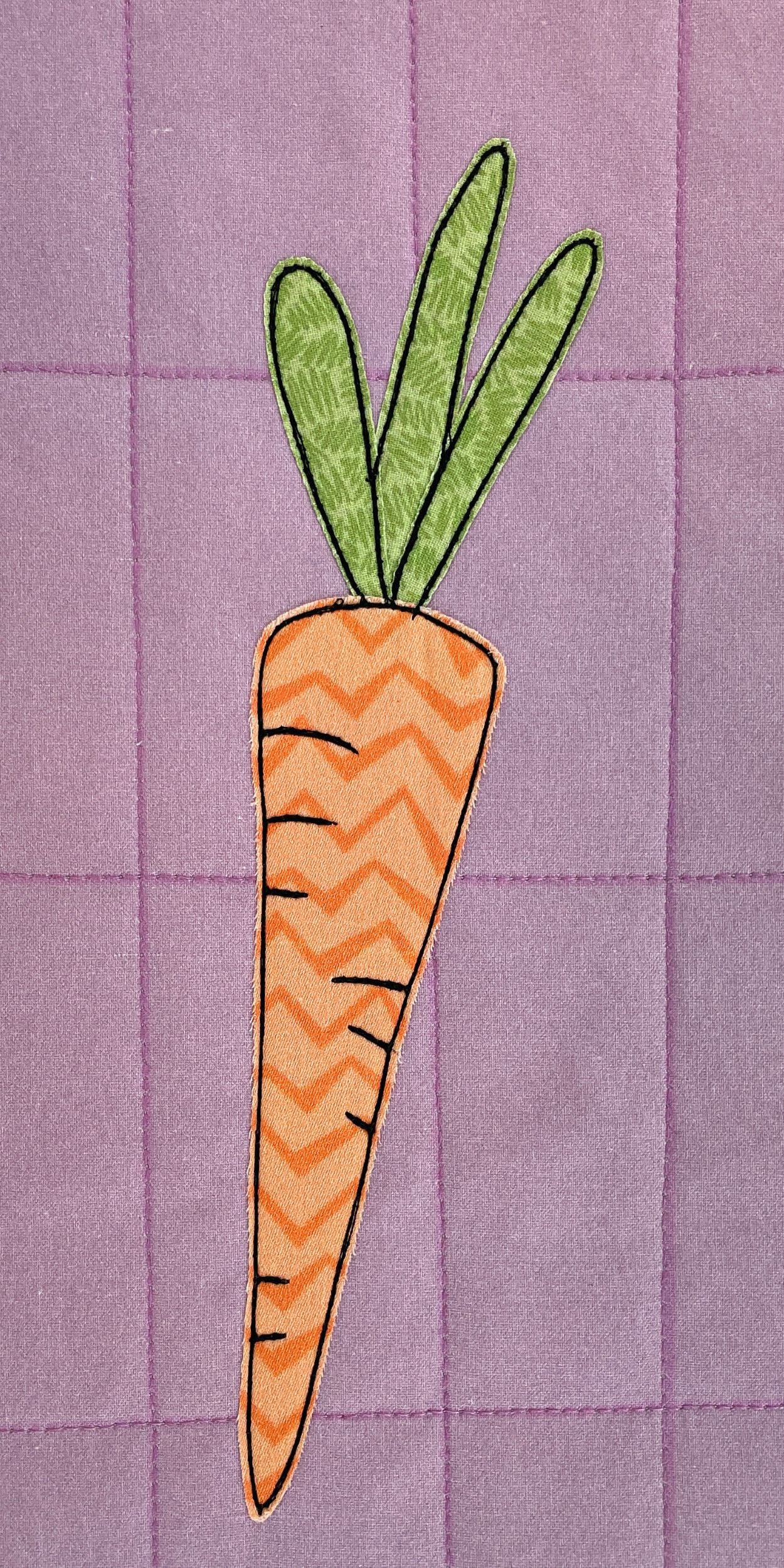 Corn and Carrot Applique Quilt Pattern